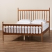 Baxton Studio Deance Retro-Modern Walnut Brown Finished Wood Queen Size Platform Bed - MG0206-Walnut-Queen