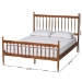 Baxton Studio Deance Retro-Modern Walnut Brown Finished Wood Queen Size Platform Bed - MG0206-Walnut-Queen