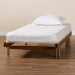 Baxton Studio Bolivia Mid-Century Modern Walnut Brown Wood Expandable Twin to King Bed Frame - MG0036-2-Walnut-Extension Bed