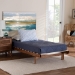 Baxton Studio Bolivia Mid-Century Modern Walnut Brown Wood Expandable Twin to King Bed Frame - MG0036-2-Walnut-Extension Bed
