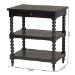Baxton Studio Imogene Retro-Modern Black Wood End Table - JY23A428-Black Wooden-ET