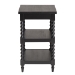 Baxton Studio Imogene Retro-Modern Black Wood End Table - JY23A428-Black Wooden-ET