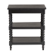 Baxton Studio Imogene Retro-Modern Black Wood End Table - JY23A428-Black Wooden-ET