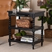 Baxton Studio Imogene Retro-Modern Black Wood End Table - JY23A428-Black Wooden-ET