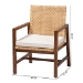 bali & pari Lovina Bohemian Light Honey Rattan and Acacia Wood Arm Chair - Lovina-Light Honey Rattan/Light Brown Rattan-CC