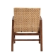 bali & pari Lovina Bohemian Light Honey Rattan and Acacia Wood Arm Chair - Lovina-Light Honey Rattan/Light Brown Rattan-CC