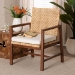 bali & pari Lovina Bohemian Light Honey Rattan and Acacia Wood Arm Chair - Lovina-Light Honey Rattan/Light Brown Rattan-CC