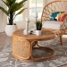 bali & pari Eldon Bohemian Honey Rattan Coffee Table - Eldon-Light Honey Rattan-Large-CT