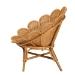 bali & pari Blossom Bohemian Honey Rattan Accent Flower Chair - Blossom-Light Honey Rattan-CC