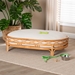 bali & pari Jovia Bohemian Honey Rattan Pet Bed - Model 4-Light Honey Rattan-Pet Bed