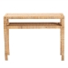 bali & pari Kalimantan Bohemian Light Honey Rattan and Acacia Wood Console Table - KALIMANTAN-Rattan-Console Table