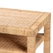 bali & pari Kalimantan Bohemian Light Honey Rattan and Acacia Wood Console Table - KALIMANTAN-Rattan-Console Table
