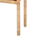 bali & pari Kalimantan Bohemian Light Honey Rattan and Acacia Wood Console Table - KALIMANTAN-Rattan-Console Table