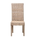 bali & pari Santiago Bohemian Grey Natural Kubu Rattan and Mango Wood Dining Chair - MD-29540-Grey Natural-DC