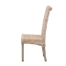 bali & pari Santiago Bohemian Grey Natural Kubu Rattan and Mango Wood Dining Chair - MD-29540-Grey Natural-DC