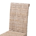 bali & pari Santiago Bohemian Grey Natural Kubu Rattan and Mango Wood Dining Chair - MD-29540-Grey Natural-DC
