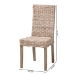 bali & pari Nevina Bohemian Grey Kubu Rattan and Mango Wood Dining Chair - MD-29605/Desy Kubu-Grey Natural-DC