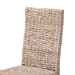 bali & pari Nevina Bohemian Grey Kubu Rattan and Mango Wood Dining Chair - MD-29605/Desy Kubu-Grey Natural-DC