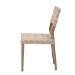 bali & pari Barossa Bohemian Grey Kubu Rattan and Mahogany Wood Dining Chair - MD-36065/Lutop-Grey Natural-DC