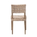 bali & pari Barossa Bohemian Grey Kubu Rattan and Mahogany Wood Dining Chair - MD-36065/Lutop-Grey Natural-DC