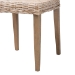 bali & pari Barossa Bohemian Grey Kubu Rattan and Mahogany Wood Dining Chair - MD-36065/Lutop-Grey Natural-DC