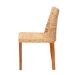 bali & pari Rowen Bohemian Light Honey Kubu Rattan and Mahogany Wood Dining Chair - MD-38034/Nope-Natural-DC