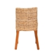 bali & pari Rowen Bohemian Light Honey Kubu Rattan and Mahogany Wood Dining Chair - MD-38034/Nope-Natural-DC
