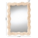 bali & pari Hasana Bohemian Natural Scallop Rattan Accent Wall Mirror - WS089-Natural Rattan Frame-Mirror
