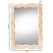 bali & pari Hasana Bohemian Natural Scallop Rattan Accent Wall Mirror - WS089-Natural Rattan Frame-Mirror
