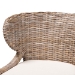 bali & pari Niesha Bohemian Grey Natural Kubu Rattan and Mahogany Wood Dining Chair - MD-39222-Kubu Grey/Natural Rattan-DC