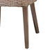 bali & pari Niesha Bohemian Grey Natural Kubu Rattan and Mahogany Wood Dining Chair - MD-39222-Kubu Grey/Natural Rattan-DC
