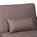 Baxton Studio Lanoma Contemporary Clay Fabric Upholstered Convertible Sleeper Sofa - Lanoma-Clay-RFC