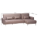 Baxton Studio Lanoma Contemporary Clay Fabric Upholstered Convertible Sleeper Sofa - Lanoma-Clay-RFC
