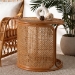 bali & pari Eldon Bohemian Honey Rattan Large End Table - Eldon-Light Honey Rattan-Large-ET