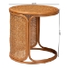 bali & pari Eldon Bohemian Honey Rattan Large End Table - Eldon-Light Honey Rattan-Large-ET