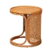 bali & pari Eldon Bohemian Honey Rattan End Table - Eldon-Light Honey Rattan-Small-ET