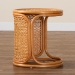 bali & pari Eldon Bohemian Honey Rattan End Table - Eldon-Light Honey Rattan-Small-ET