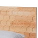 Baxton Studio Hosea Japandi Carved Honeycomb Natural King Size 5-Piece Bedroom Set - SW8588-Natural-5PC King Bedroom Set