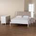 Baxton Studio Louetta Carved Contrasting 3-Piece Bedroom Set - SW8591-White-3PC King Bedroom Set