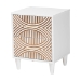 Baxton Studio Louetta Carved Contrasting 3-Piece Bedroom Set - SW8591-White-3PC King Bedroom Set