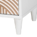 Baxton Studio Louetta Carved Contrasting 3-Piece Bedroom Set - SW8591-White-3PC King Bedroom Set
