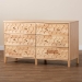 Baxton Studio Hosea Japandi Carved Honeycomb Natural 6-Drawer Dresser - SW8000-61D6D-6DW-Natural-Dresser