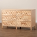 Baxton Studio Hosea Japandi Carved Honeycomb Natural 6-Drawer Dresser - SW8000-61D6D-6DW-Natural-Dresser