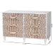 Baxton Studio Louetta Coastal White Carved Contrasting 6-Drawer Dresser - SW8000-63D6D-6DW-White-Dresser