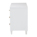 Baxton Studio Louetta Coastal White Carved Contrasting 6-Drawer Dresser - SW8000-63D6D-6DW-White-Dresser
