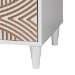 Baxton Studio Louetta Coastal White Carved Contrasting 6-Drawer Dresser - SW8000-63D6D-6DW-White-Dresser