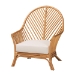 bali & pari Lisabon Bohemian Light Honey Rattan Arm Chair