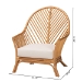 bali & pari Lisabon Bohemian Light Honey Rattan Arm Chair - LISABON-Light Honey Rattan-CC