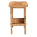 bali & pari Minahasa Bohemian Light Honey Braided Rattan Side Table - MINAHASA-Light Honey Rattan-End Table