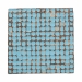 bali & pari Janella Bohemian Sky Blue Coconut Shell and Acacia Wood End Table - Juliette Square-Blue-ET